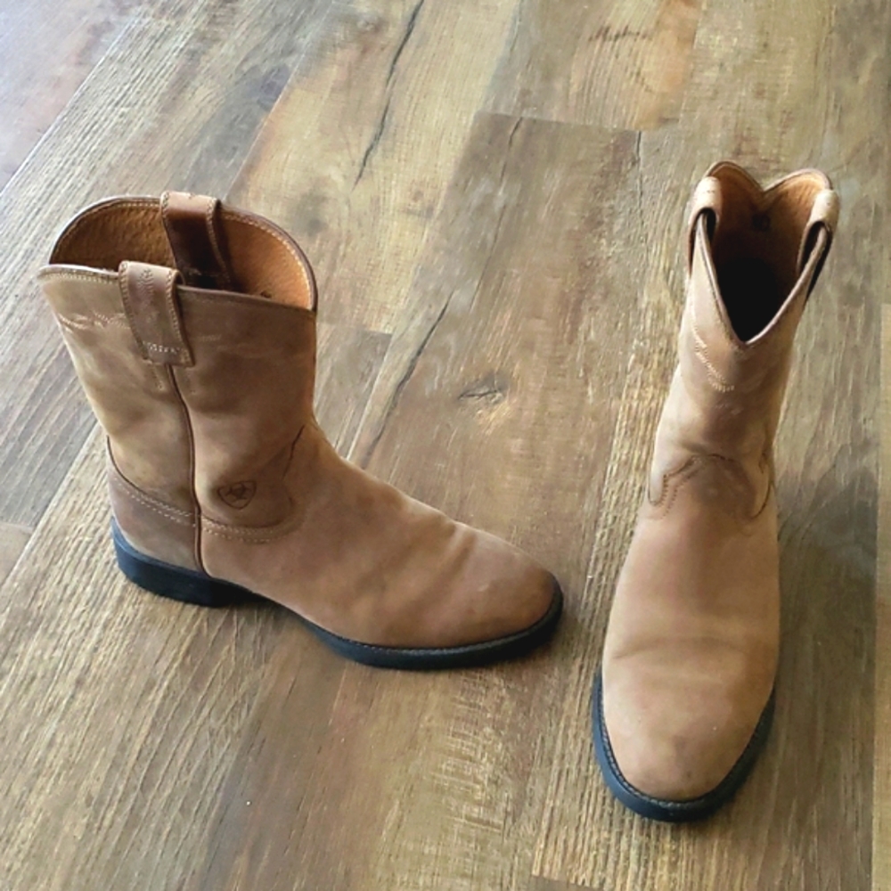 ARIAT LEATHER HERITAGE ROPER WESTERN BOOTS